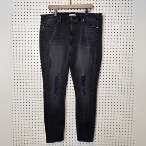 Good American | Good Waist Skinny Jeans, MM98-A GAGW42 Black 009 Sz. 20
